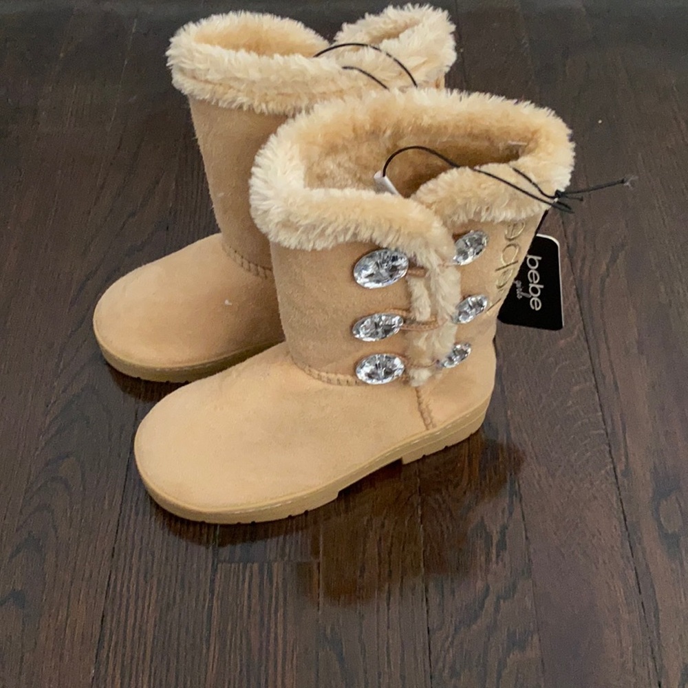 NEW BEBE BOOTS WITH RHINESTONE